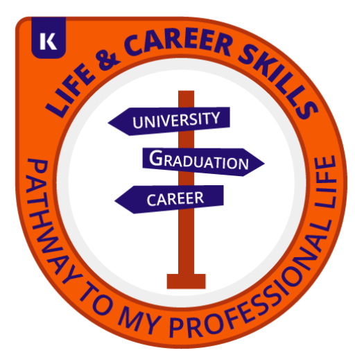This was a badge i got during life and career skills after participating on the webnar meeting with other Kaplan schools, which was about creating a good CV.